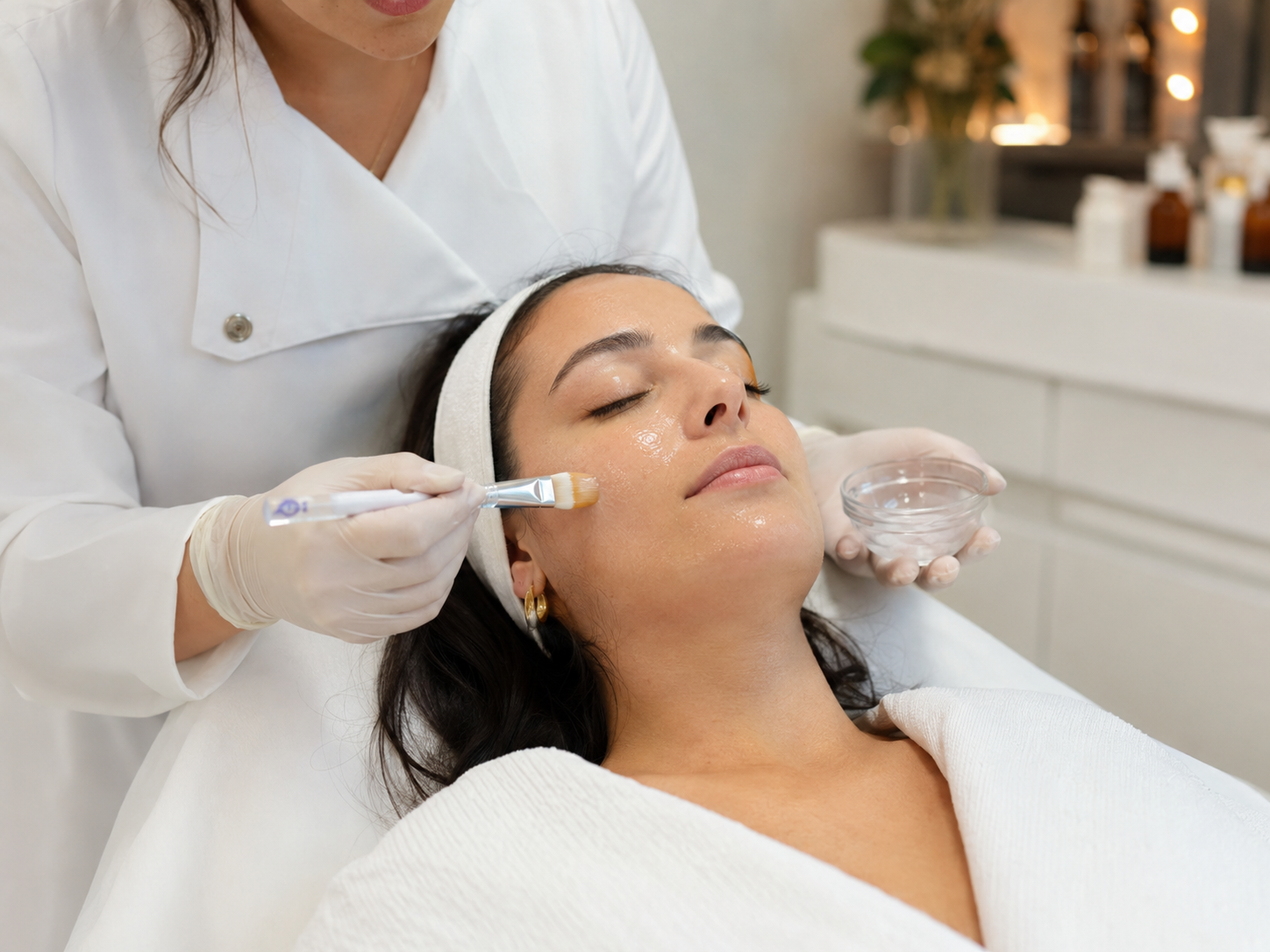 Peeling químico para renovação da pele